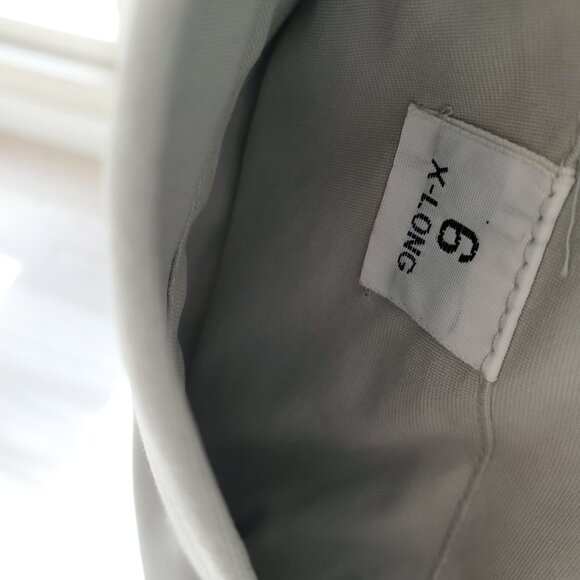 BURBERRYS X-LONG COTTON BLEND TRENCH COAT - LIGHT SAGE GREEN - - Picture 14 of 14